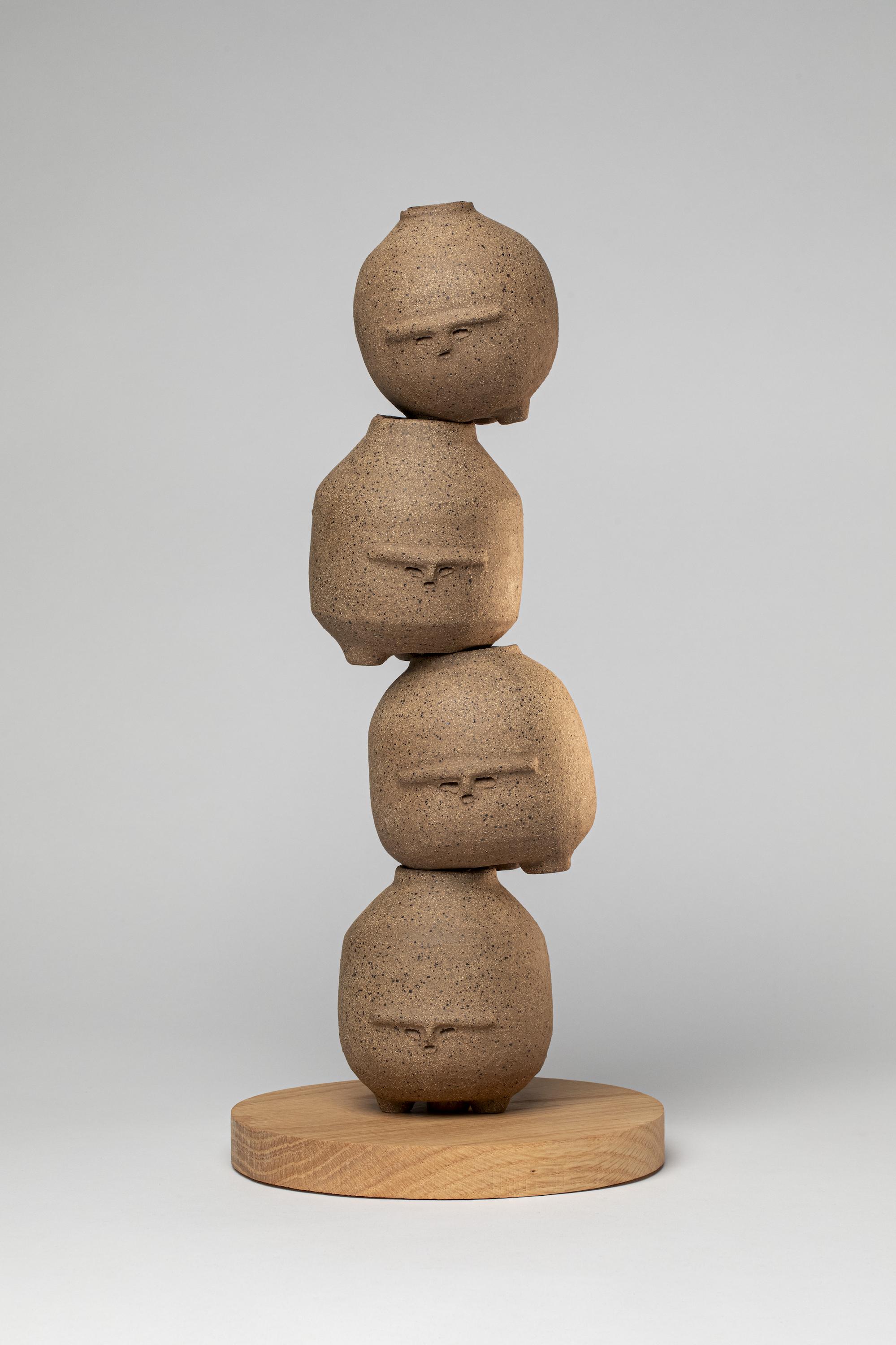 Ceramic sculpture at Oolong Gallery