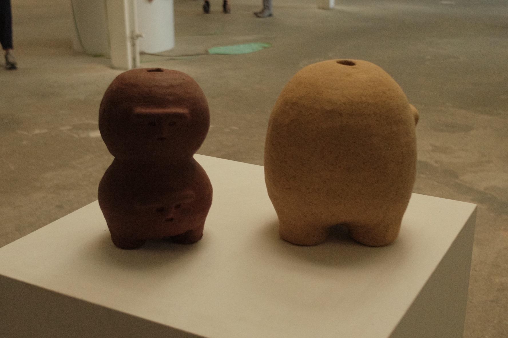 Ceramic sculpture at Oolong Gallery